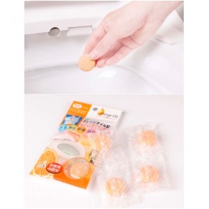 日本製 Orange Oil 馬桶除臭劑 香橙味  (1包4個)